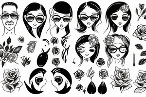Father and daughter tattoo idea