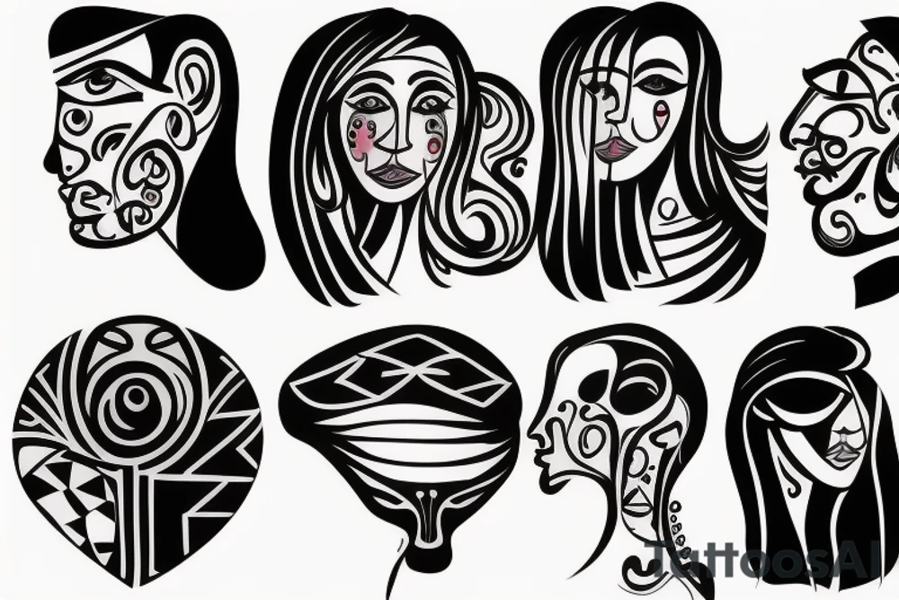 Father and daughter tattoo idea