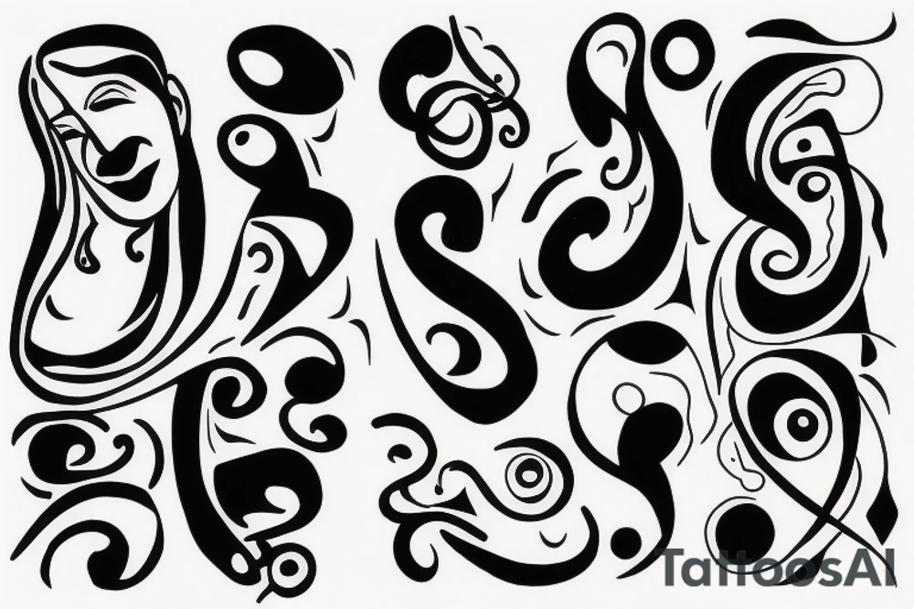 Father and daughter tattoo idea