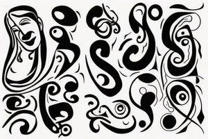Father and daughter tattoo idea