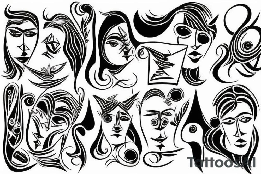 Father and daughter tattoo idea