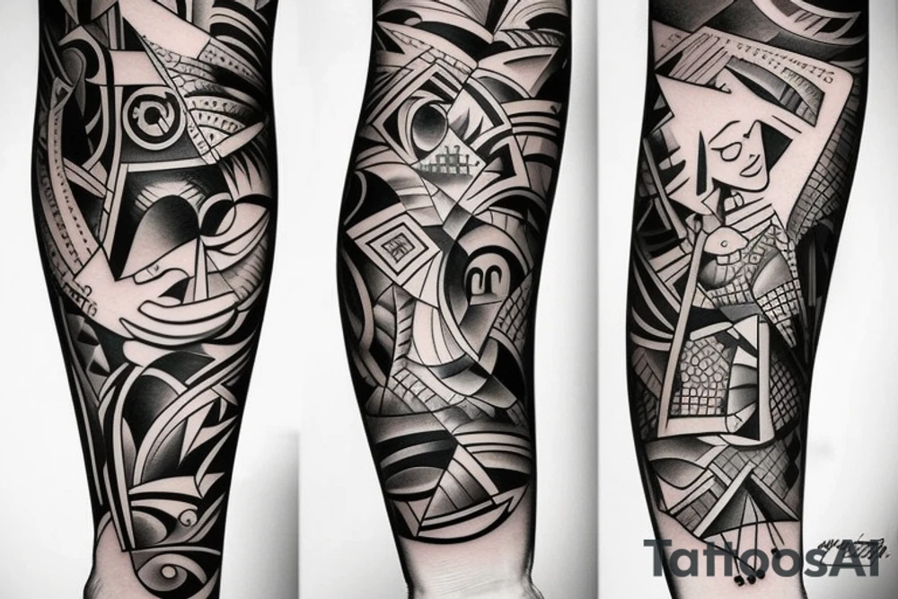 Father and daughter tattoo idea