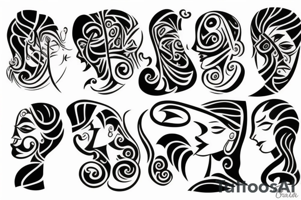 Father and daughter tattoo idea
