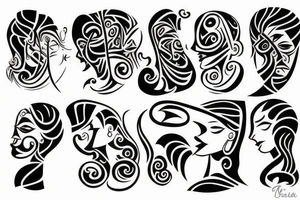 Father and daughter tattoo idea