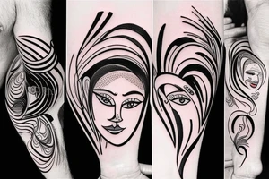 Father and daughter tattoo idea