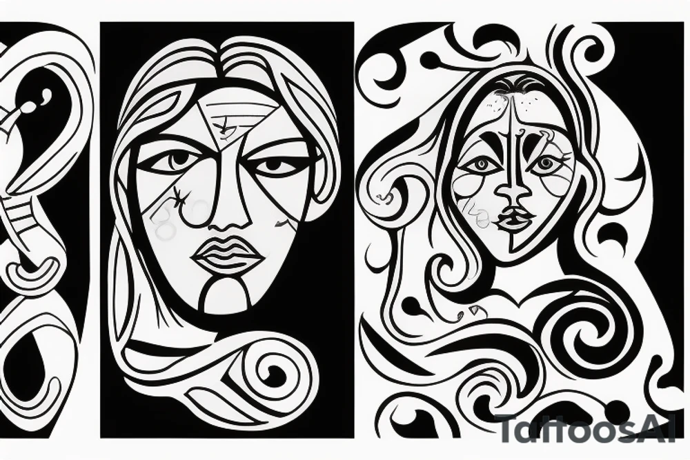 Father and daughter tattoo idea