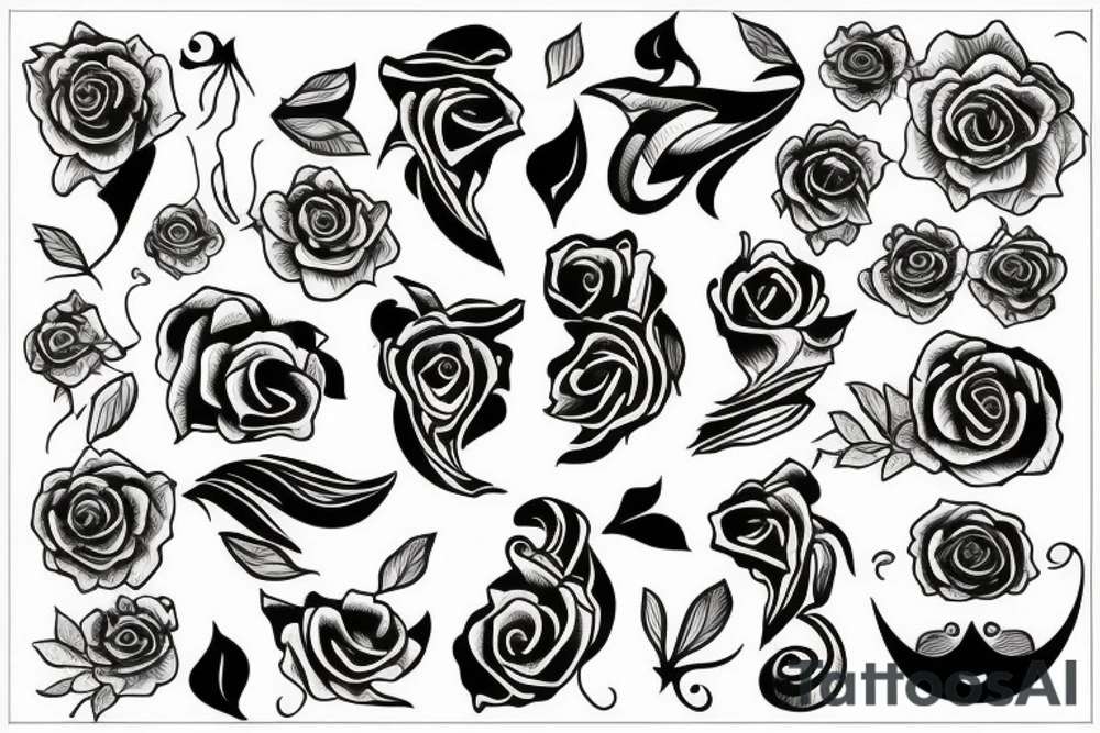 Francesca roses tattoo idea