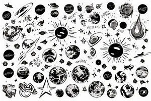 Embracing the benign indifference of the universe. tattoo idea