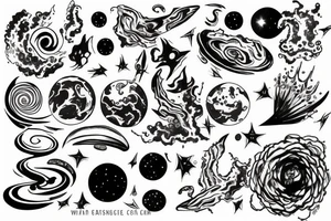 Embracing the benign indifference of the universe. tattoo idea