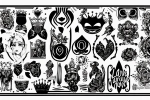 Absurdity is king, but love saves us from it. tattoo idea