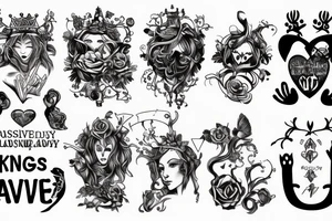 Absurdity is king, but love saves us from it. tattoo idea
