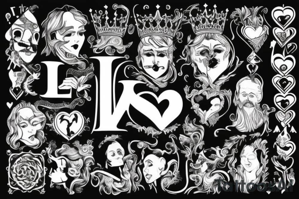 Absurdity is king, but love saves us from it. tattoo idea