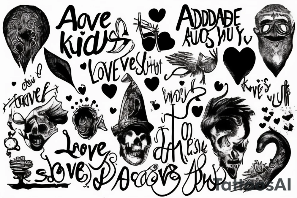 Absurdity is king but love saves us from it. tattoo idea