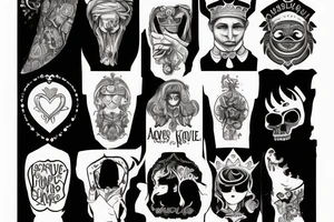 Absurdity is king but love saves us from it. tattoo idea