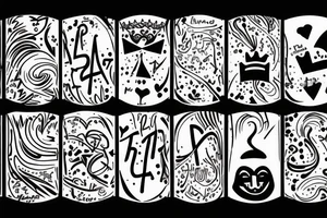 Absurdity is king but love saves us from it. tattoo idea