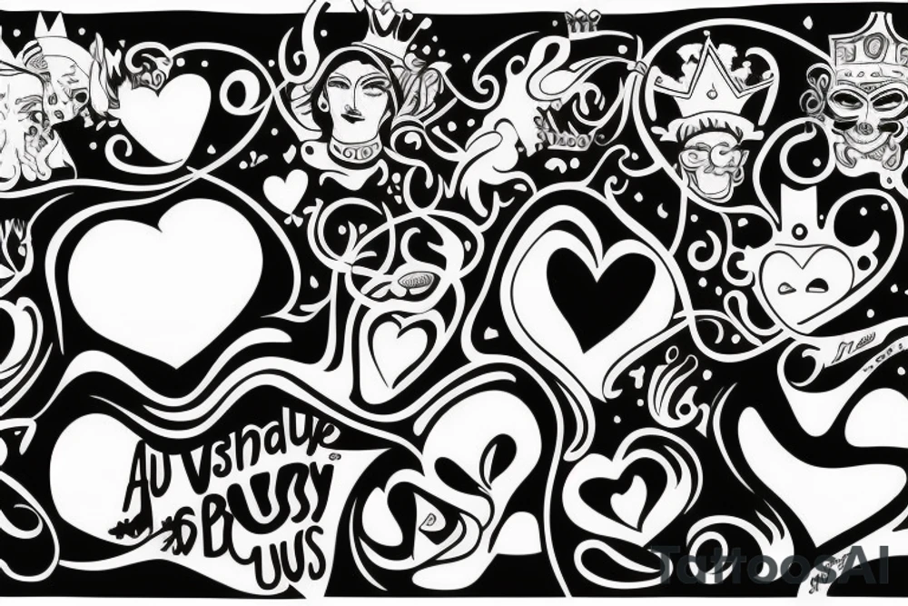 Absurdity is king but love saves us from it. tattoo idea