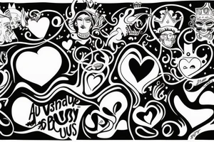 Absurdity is king but love saves us from it. tattoo idea