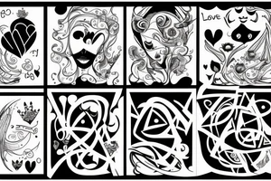 Absurdity is king but love saves us from it. tattoo idea