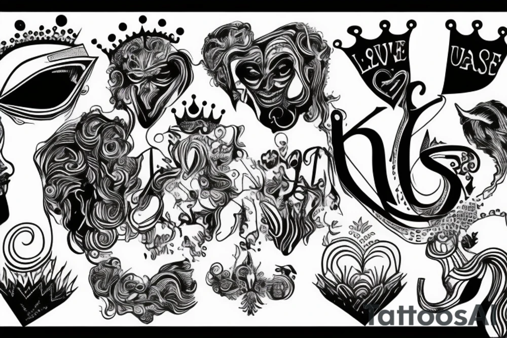 Absurdity is king but love saves us from it. tattoo idea