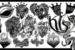 Absurdity is king but love saves us from it. tattoo idea