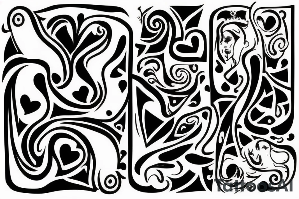 Absurdity is king but love saves us from it. tattoo idea