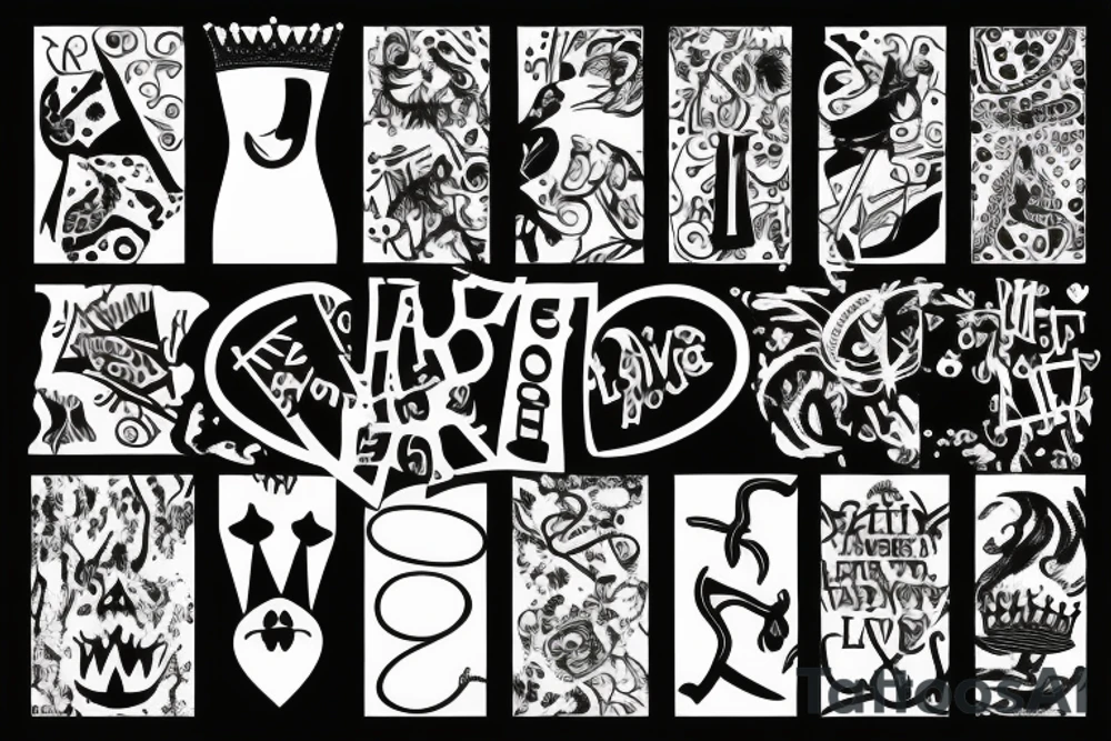 Absurdity is king but love saves us from it. tattoo idea