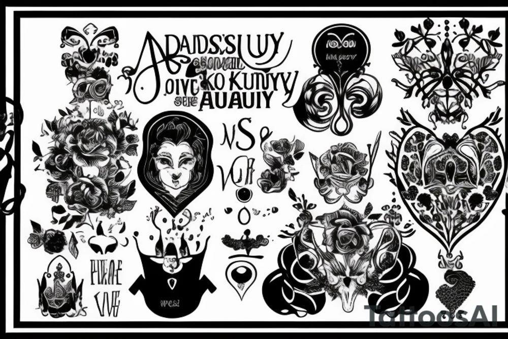 Absurdity is king but love saves us from it. tattoo idea