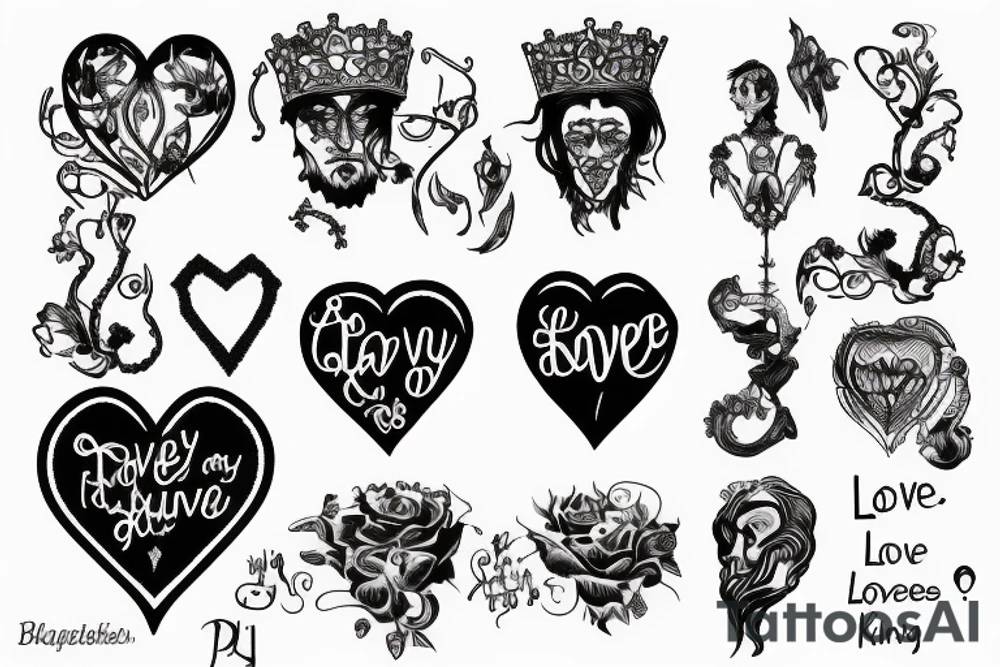 Absurdity is king but love saves us from it. tattoo idea