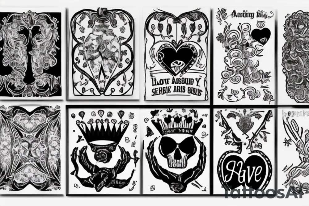 Absurdity is king but love saves us from it. tattoo idea
