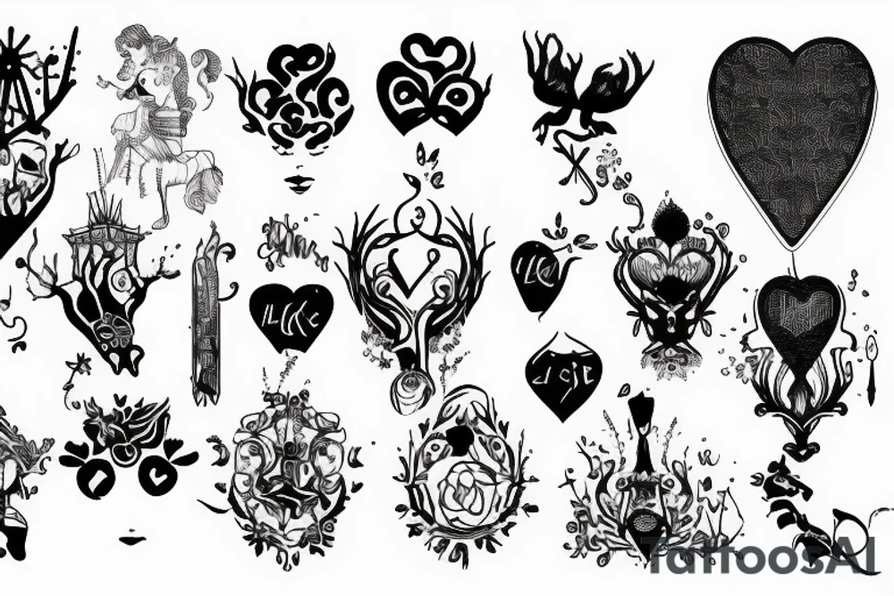 Absurdity is king but love saves us from it. tattoo idea
