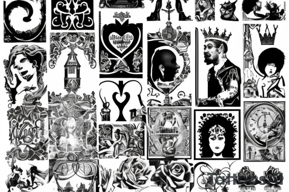 Absurdity is king but love saves us from it. tattoo idea