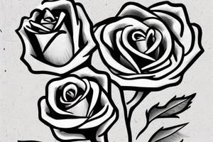 A rose stem shot at a king like an arrow. tattoo idea
