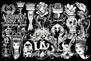 Absurdity is king, but love saves us from it. tattoo idea