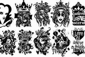 Absurdity is king, but love saves us from it. tattoo idea