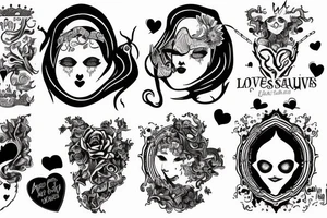 Absurdity is king, but love saves us from it. tattoo idea