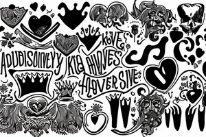 Absurdity is king, but love saves us from it. tattoo idea
