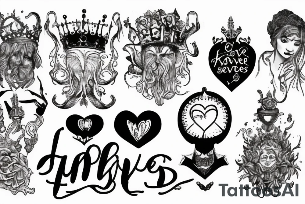 Absurdity is king, but love saves us from it. tattoo idea