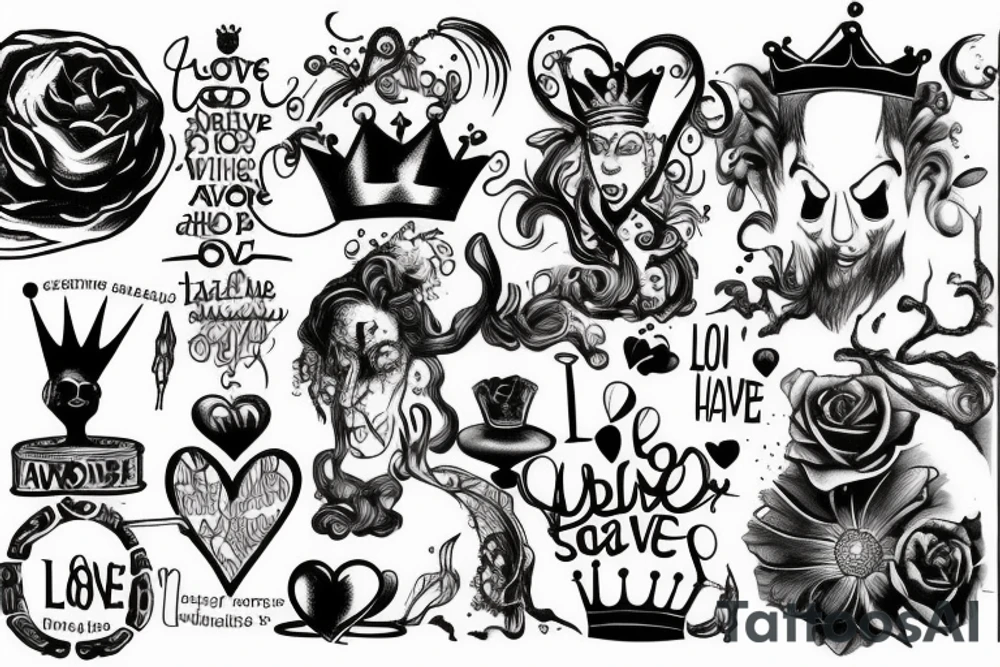 Absurdity is king, but love saves us from it. tattoo idea
