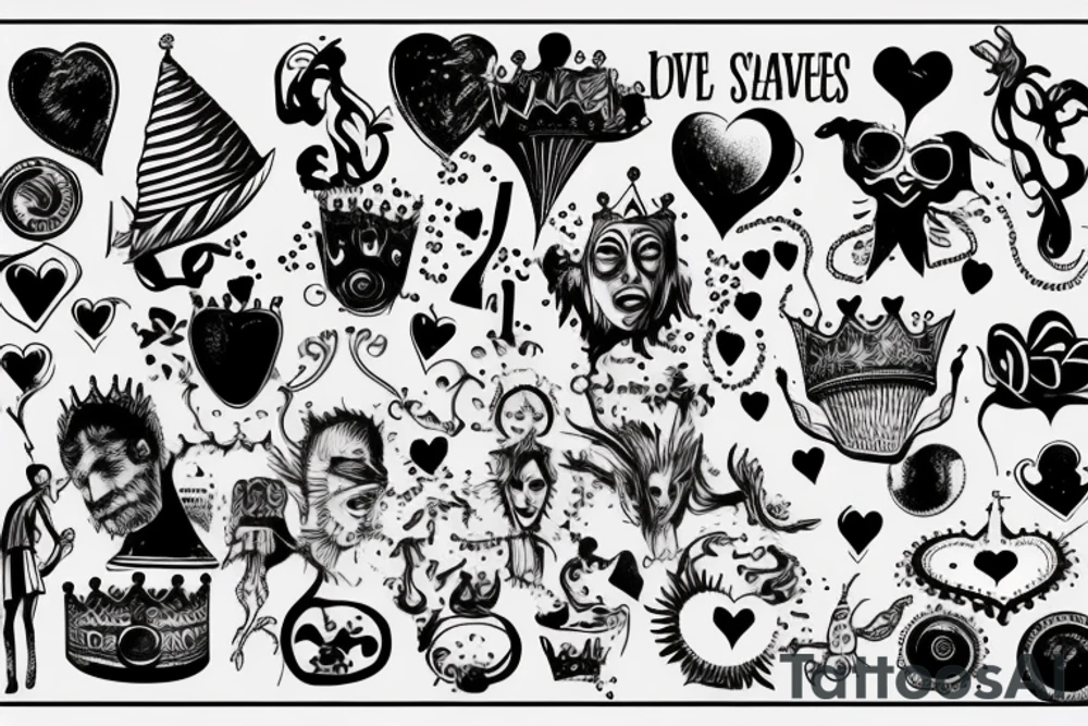 Absurdity is king, but love saves us from it. tattoo idea