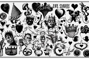 Absurdity is king, but love saves us from it. tattoo idea