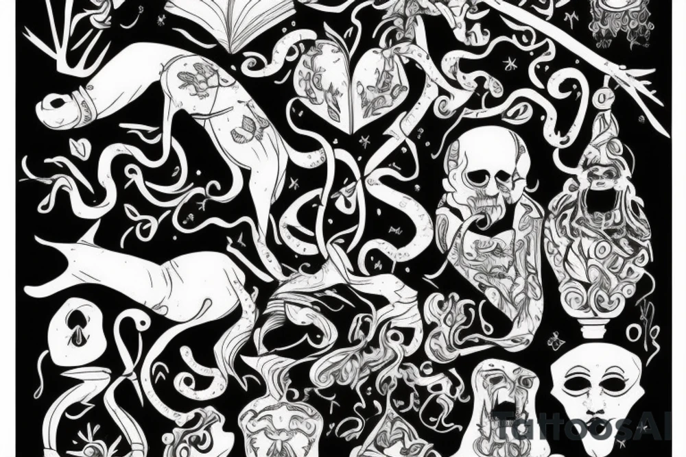 A king overthrown by love. tattoo idea