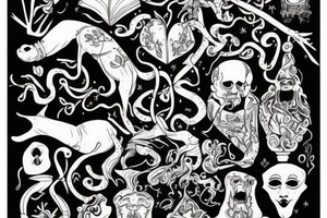A king overthrown by love. tattoo idea