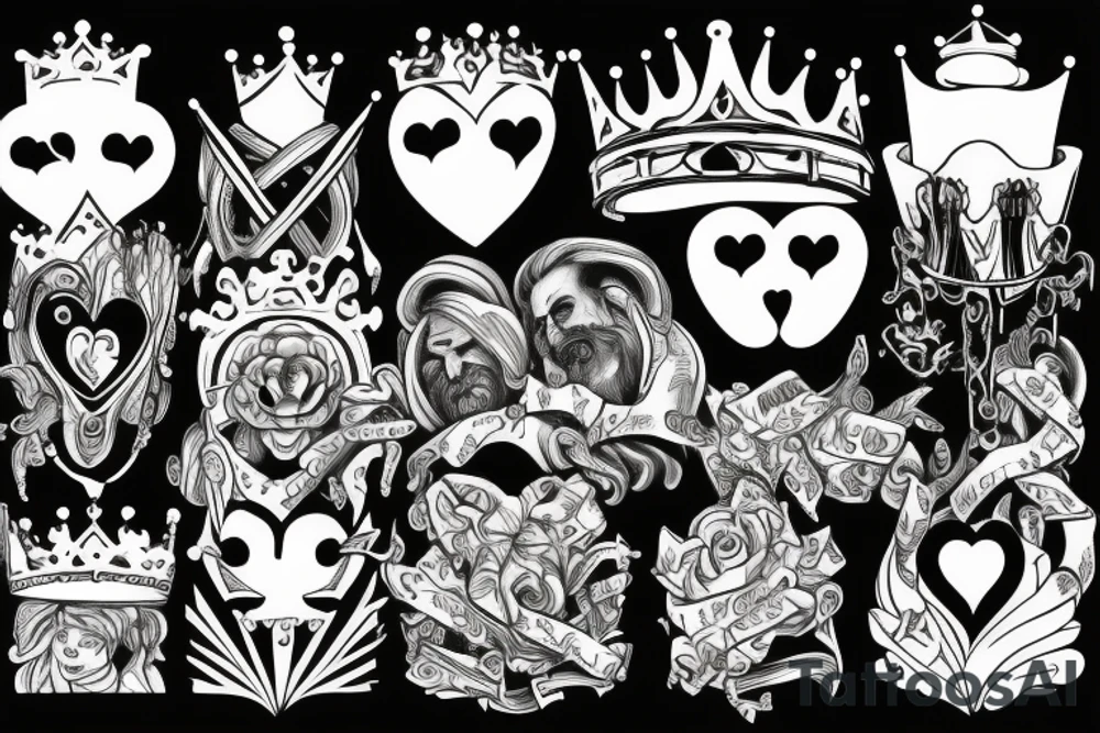 A king overthrown by love. tattoo idea