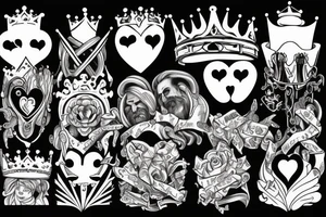 A king overthrown by love. tattoo idea