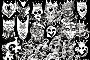 A king overthrown by love. tattoo idea