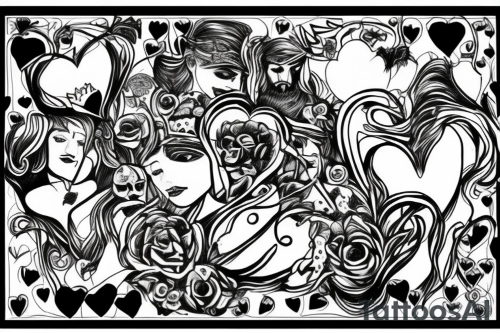 A king overthrown by love. tattoo idea