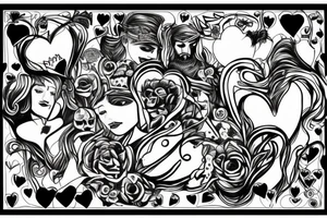 A king overthrown by love. tattoo idea