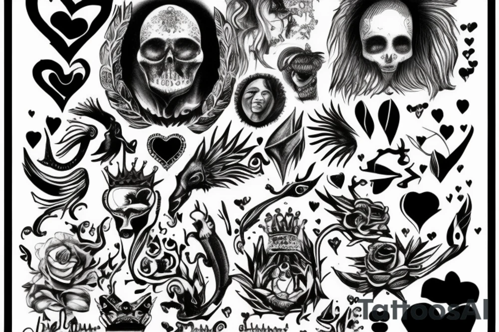 A king overthrown by love. tattoo idea