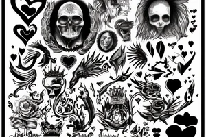 A king overthrown by love. tattoo idea
