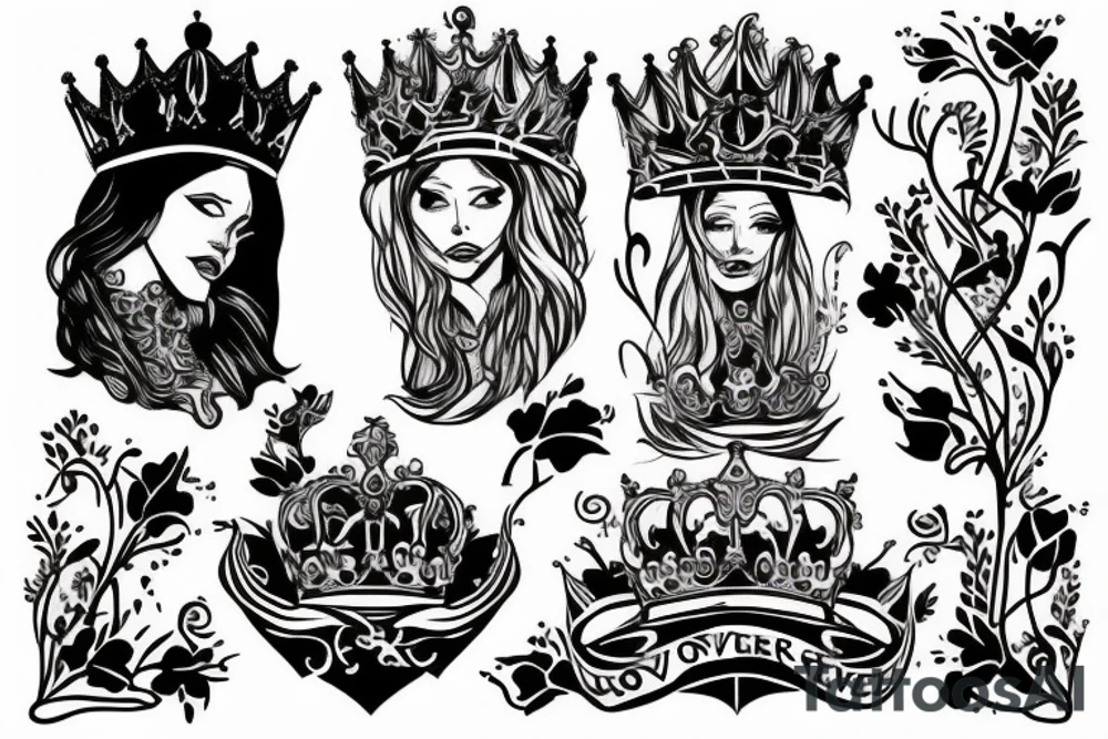 A king overthrown by love. tattoo idea